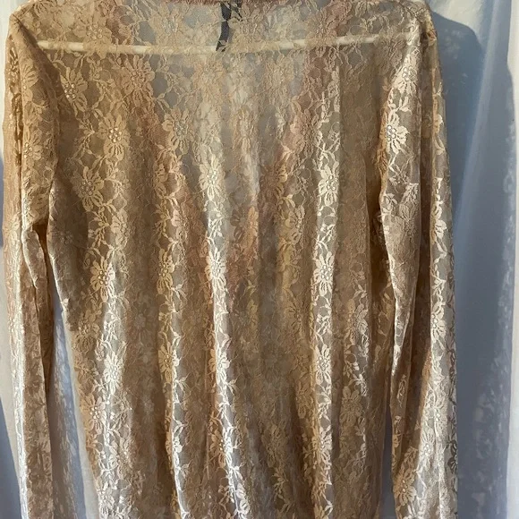 Maurices Blush Lace Cardigain - Picture 5 of 5